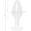 Белая акриловая анальная втулка - 9,5 см.  Цена 1 209 руб. - Белая акриловая анальная втулка - 9,5 см.