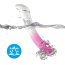 Бело-розовый изогнутый силиконовый вибромассажер - 18,7 см.  Цена 4 239 руб. - Бело-розовый изогнутый силиконовый вибромассажер - 18,7 см.