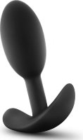 Черный анальный стимулятор Vibra Slim Plug Small - 8,8 см.