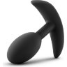 Черный анальный стимулятор Vibra Slim Plug Small - 8,8 см.