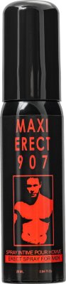 Стимулирующий спрей для мужчин Maxi Erect 907 - 25 мл.  Цена 2 450 руб. Maxi Erect 907 — это стимулирующий спрей для мужчин, разработанный для повышения чувствительности и усиления эрекции. Состав на основе натуральных компонентов, таких как кайенский перец чили и белый тимьян, делает его мощным средством для достижения мгновенной и продолжительной эрекции. Эти афродизиаки стимулируют кровообращение в интимной зоне, обеспечивая усиленный приток крови и продолжительное удовольствие.Maxi Erect 907 идеально подходит для мужчин, испытывающих трудности с поддержанием эрекции или тех, кто хочет усилить свою сексуальную активность. Если вы ищете решение для усиления сексуальной выносливости и повышения уверенности в интимной жизни, этот спрей станет вашим незаменимым помощником. Кайенский перец обеспечивает согревающий эффект, усиливая приток крови, а белый тимьян стимулирует эрекцию, создавая максимальные условия для продолжительного полового акта. Удобный атомизатор объемом 25 мл позволяет легко дозировать средство. нанесите небольшое количество спрея на пенис и слегка помассируйте для лучшего впитывания. Эффект наступает через несколько минут. Aqua, glycerin, alcohol denat, propylene glycol, peg-40 hydrogenated beaver oil, capsicum frutescens fruit extract, perfume, phenoxyethanol, ethylhexylglycerin, tetrasodium edta, citric acid, limonene. Страна: Франция. Объем: 25 мл.