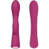 Бордовый вибромассажер-кролик 5 Silicone Bunny Love - 19,1 см.