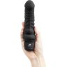 Черный вибратор-реалистик 6 Realistic Vibrator - 17 см.