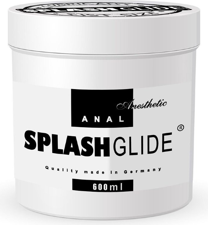 Анальный гель-лубрикант на водной основе SPLASHGLIDE ANAL ANESTHETIC FIST SIZE - 600 мл.