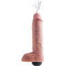Телесный фаллоимитатор с функцией семяизвержения 11 Squirting Cock with balls - 27,9 см.