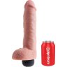 Телесный фаллоимитатор с функцией семяизвержения 11 Squirting Cock with balls - 27,9 см.