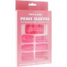 Набор из 7 розовых насадок на пенис ONE-A-DAY PENIS SLEEVES PINK