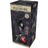 Серебристая анальная втулка с красным кристаллом Mini Metal Butt Plug Size S - 7 см.
