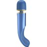 Синий wand-вибромассажер Colorful Massager - 24 см.