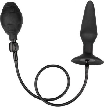 Расширяющаяся анальная пробка со съемным шлангом Large Silicone Inflatable Plug - 13,25 см.