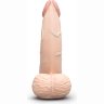 Телесный анальный фаллоимитатор Slipskin 6.5’’ Curved - 16,7 см.