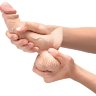 Телесный анальный фаллоимитатор Slipskin 6.5’’ Curved - 16,7 см.