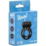 Черное эрекционное кольцо с вибрацией Rings Axle-pin