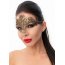 Стильная золотистая женская карнавальная маска  Цена 1 444 руб. - Стильная золотистая женская карнавальная маска