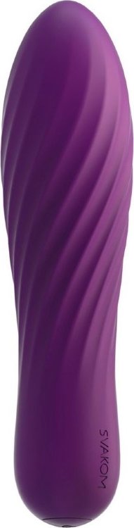 Фиолетовая вибропуля Tulip - 10,6 см.