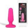 Розовый анальный плаг из силикона Seamless Silicone Butt Plug - 7,5 см.