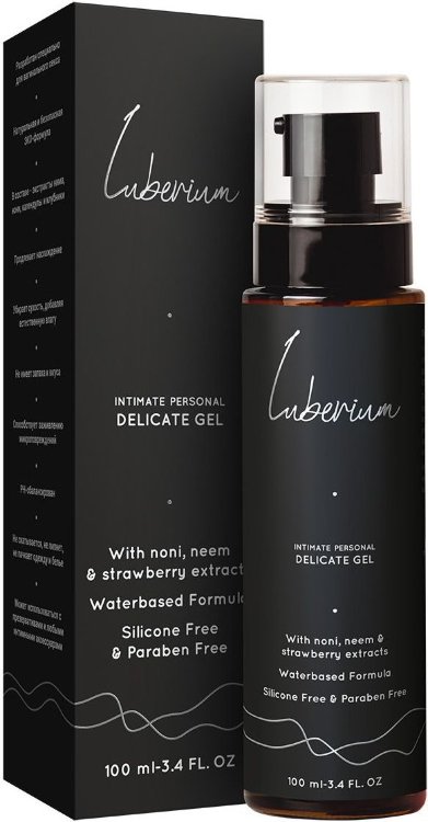 Интимный гель с экстрактами нони, нима и клубники Luberium Delicate Waterbased - 100 мл.