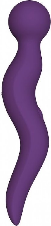 Фиолетовый жезловый вибромассажёр Cassi - 21 см.