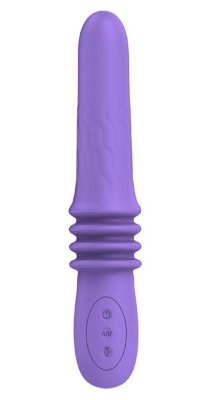 Фиолетовый вибратор Susie с возвратно-поступательными движениями - 25,2 см.  Цена 3 736 руб. Длина: 25.2 см. Диаметр: 3.9 см. Силиконовый вибратор классической формы с двумя потрясающими функциями: вибрация (12 режимов) и возвратно-поступательные движения вверх-вниз (4 режима). Режимы легко управляются кнопками в основании игрушки. Поверхность имеет небольшой рельеф для больше стимуляции. Рабочая длина - 17 см. Страна: Китай. Материал: силикон. Батарейки: встроенный аккумулятор.