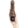 Коричневый вибратор-реалистик 6 Realistic Vibrator - 17 см.