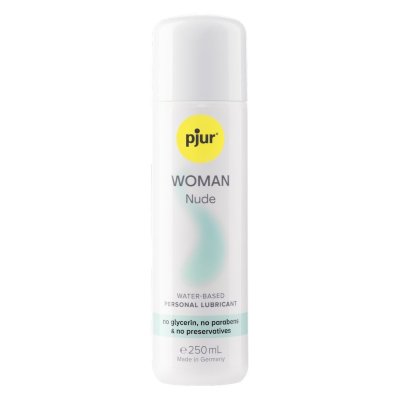 Смазка на водной основе Woman Nude - 250 мл. Pjur WOMAN Nude — интимная смазка на водной основе, созданная специально для женщин. В её составе нет ни единого компонента, который мог бы вызвать аллергическую реакцию или раздражение на чувствительной коже - никаких парабенов, глицерина или парфюмерных добавок. Небольшого количества средства достаточно, чтобы насладиться длительным скольжением и чувственными проникновениями. Расход смазки очень экономичен. Кожа не будет липкой, скорее — мягкой, шелковистой, увлажненной и защищенной. Aqua (Water), Propylene Glycol, Ethoxydiglycol, Hydroxypropyl Guar Hydroxypropyltrimonium Chloride, Hydroxyethylcellulose, Sodium Saccharin, Citric Acid. Страна: Германия. Объем: 250 мл.