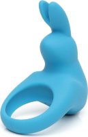 Голубое эрекционное виброкольцо Happy Rabbit Rechargeable Rabbit Cock Ring