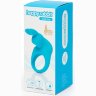 Голубое эрекционное виброкольцо Happy Rabbit Rechargeable Rabbit Cock Ring