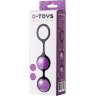 Фиолетово-черная вагинальные шарики TOYFA A-toys