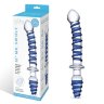 Двусторонний фаллоимитатор с анальной пробкой Mr. Swirly Dildo Butt Plug - 25 см.