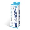Двусторонний фаллоимитатор с анальной пробкой Mr. Swirly Dildo Butt Plug - 25 см.