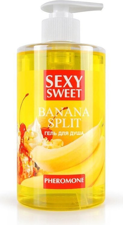 Гель для душа Sexy Sweet Banana Split с ароматом банана и феромонами - 430 мл.