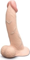 Телесный анальный фаллоимитатор Slipskin 9’’ Curved - 22 см.