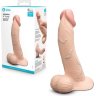 Телесный анальный фаллоимитатор Slipskin 9’’ Curved - 22 см.