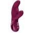 Бордовый вибратор с клиторальным стимулятором Miss Bi - 17 см.  Цена 9 557 руб. - Бордовый вибратор с клиторальным стимулятором Miss Bi - 17 см.