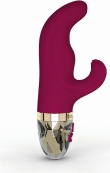 Ярко-розовый вибратор-кролик Hop Hop Bob - 16 см.