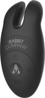 Черный вибростимулятор с ушками The Lay-on Rabbit