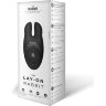 Черный вибростимулятор с ушками The Lay-on Rabbit