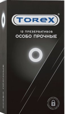 Особо прочные презервативы Torex - 12 шт. Латексные мужские предназначены для секса и индивидуальной контрацепции. Утолщенная натуральная стенка из натурального латекса увеличивает продолжительность полового акта, создает комфорт и безопасность во время процесса. Отлично подходят для анального секса за счет прочности. Применяются как профилактическое и противозачаточное средство, для защиты от заболеваний, передающихся половым путем. Увеличенный объем смазки уменьшает трение и обеспечивает легкое скольжение. Презерватив имеет накопитель для спермы, что создает удобство использования. Все этапы создания продукта контролируются и тестируются электроникой. Толщина стенки - 0,08 мм. В упаковке - 12 шт. Страна: Россия. Материал: латекс. Объем: 12 шт.