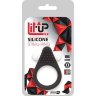 Чёрное эрекционное кольцо LIT-UP SILICONE STIMU RING 1 BLACK