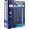 Чёрная анальная втулка с функцией расширения MENZSTUFF LARGE INFLATABLE PLUG - 14,5 см.
