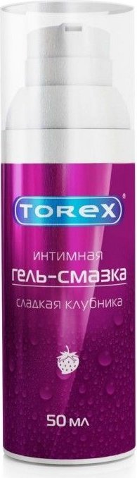 Гель-смазка на водной основе Torex Сладкая клубника - 50 мл.