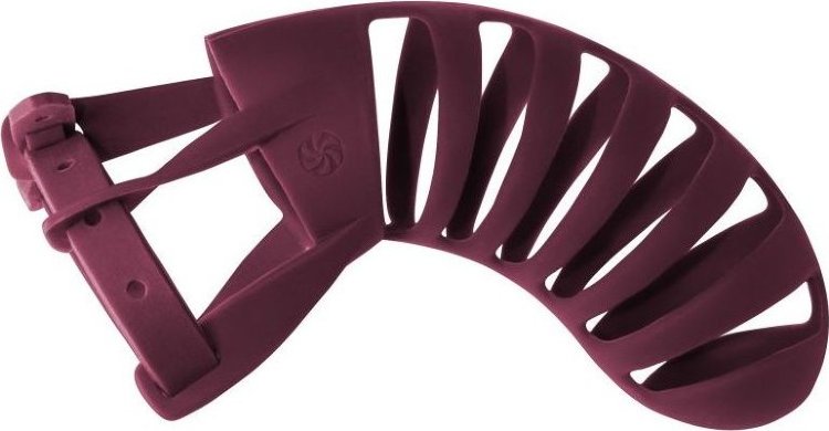 Мужской пояс верности бордового цвета Romello