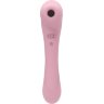 Нежно-розовый двусторонний стимулятор Daisy Massager - 20,2 см.