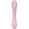 Нежно-розовый двусторонний стимулятор Daisy Massager - 20,2 см.