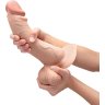 Телесный анальный фаллоимитатор Slipskin 10’’ Curved - 25 см.