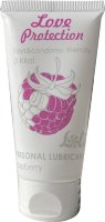 Лубрикант на водной основе с ароматом малины Love Protection Raspberry - 50 мл.