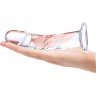 Стеклянный фаллоимитатор из стекла 7’’ Curved Realistic Glass Dildo With Veins - 15,9 см.