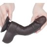 Коричневый фаллоимитатор-реалистик 7.5 Sliding Skin Dual Layer Dong - 19,5 см.