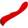 Красный вибромассажер 6 Silicone G-Spot Fun - 19,1 см.