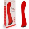 Красный вибромассажер 6 Silicone G-Spot Fun - 19,1 см.